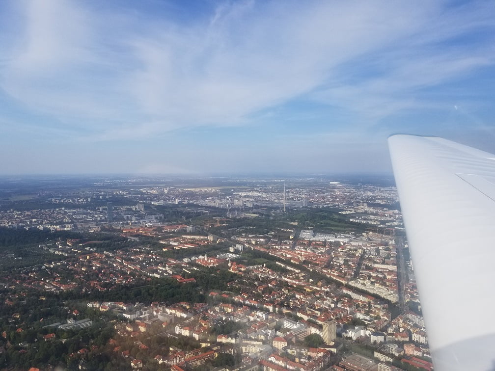 Rückflug über München