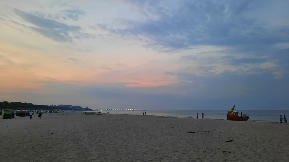 Strand mit Seebrücke, Seebad Ahlbeck