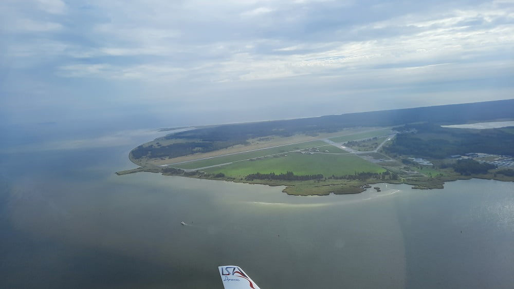 Gegenanflug Piste 31 in Peenemünde