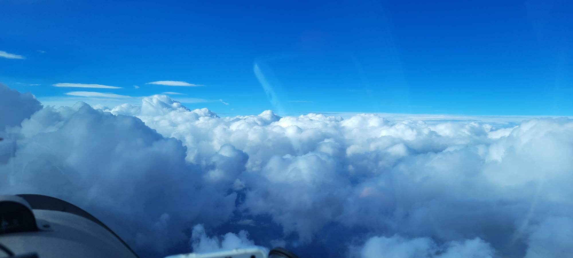 Die Aussicht auf FL 185: Unbeschreiblich!