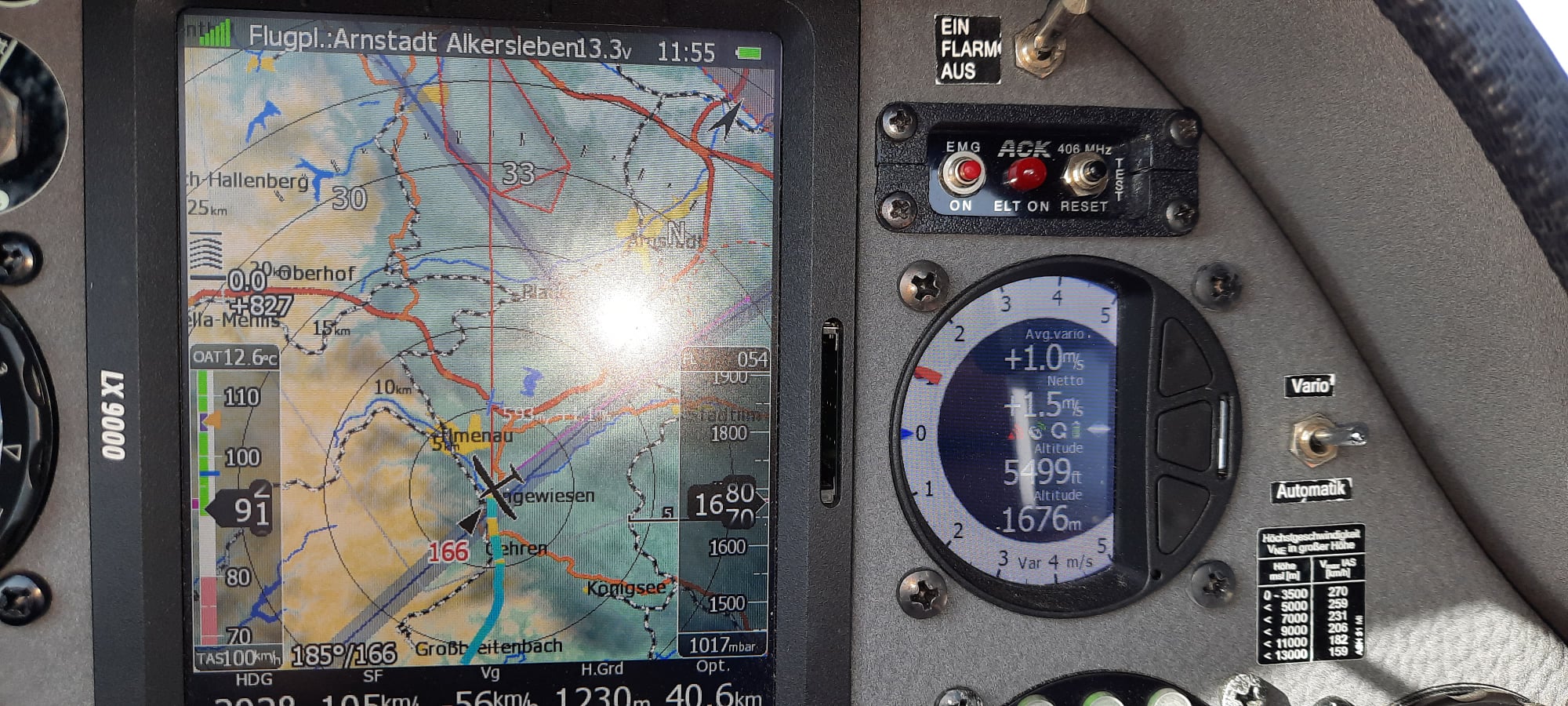 Wellenfenster bei Ilmenau in 1650m