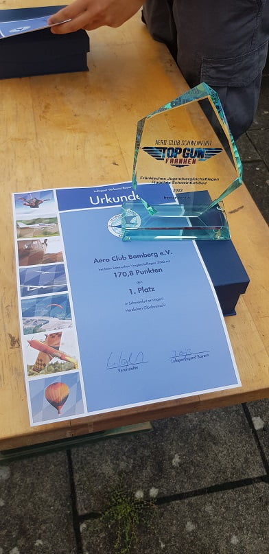 Die Flugjugend des Aero-Clubs Bamberg holt den ersten Platz