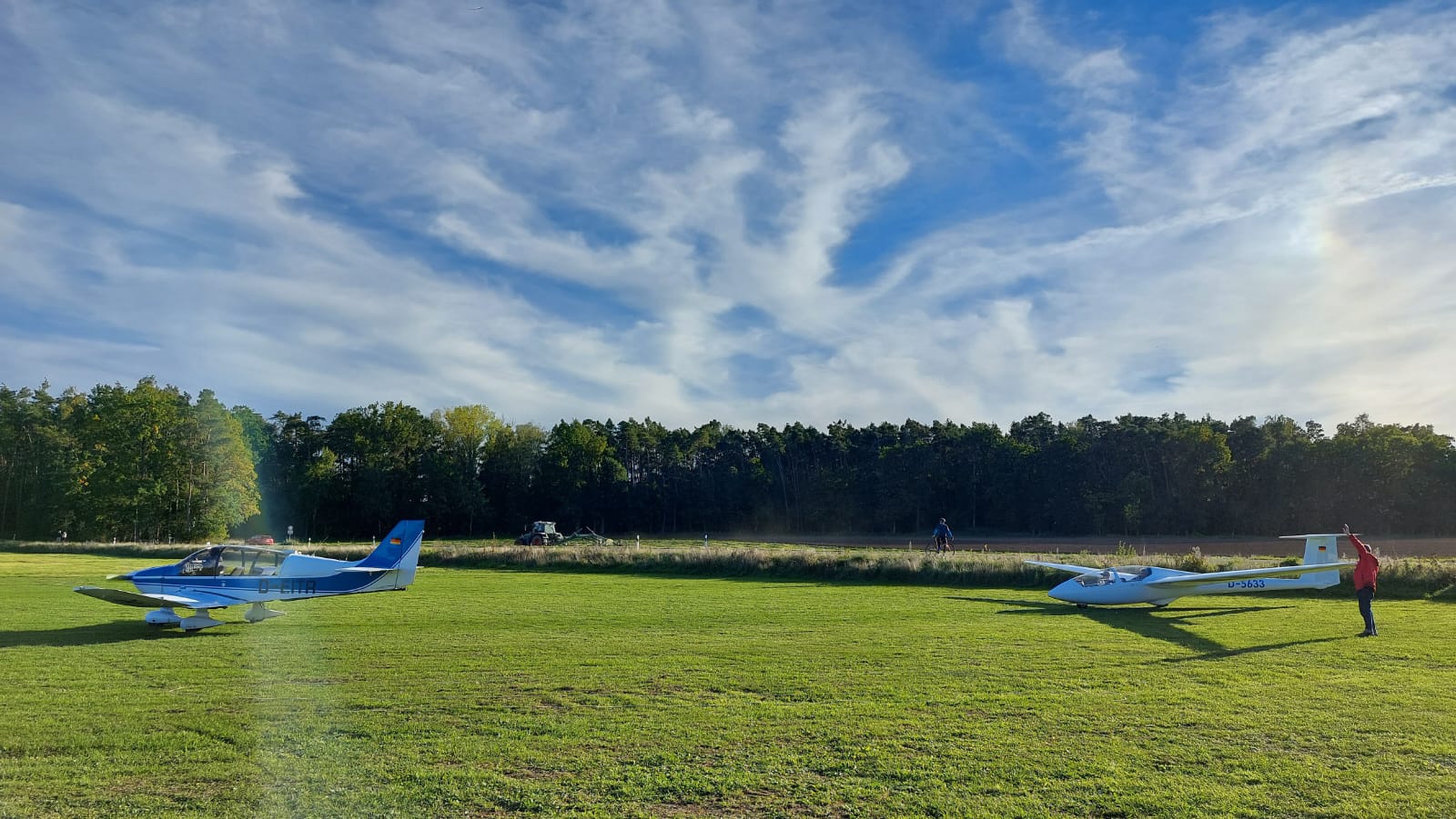 Flugzeugschlepp in Fürth