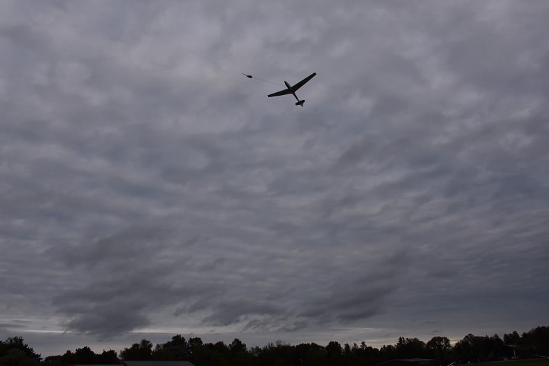 Die ASK 13 des AC Dachau im Windenstart