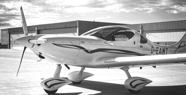 Unsere WT-9 am Adolf Würth Airport in Schwäbisch Hall