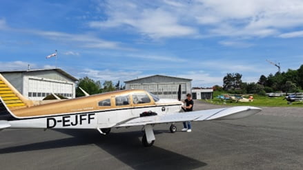 Vorflugkontrolle in Bamberg