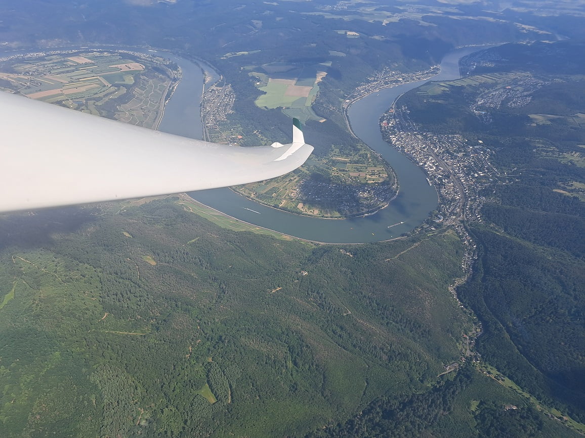 Blick auf die Rheinschleifen